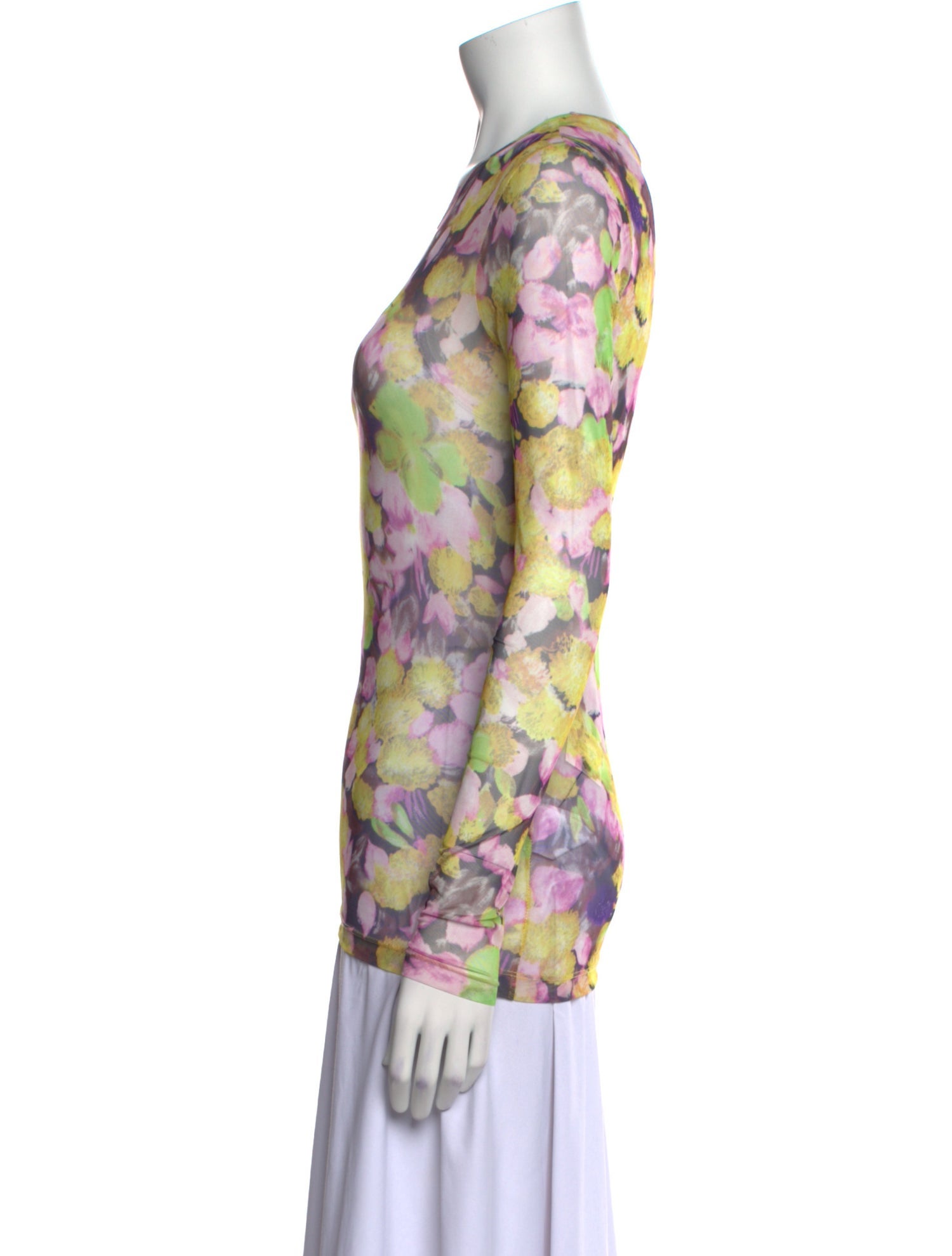 Dries Van Noten Floral Print Crew Neck Sweatshirt