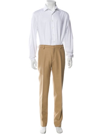 Dries Van Noten Wool Colorblock Pattern Two-Piece Suit