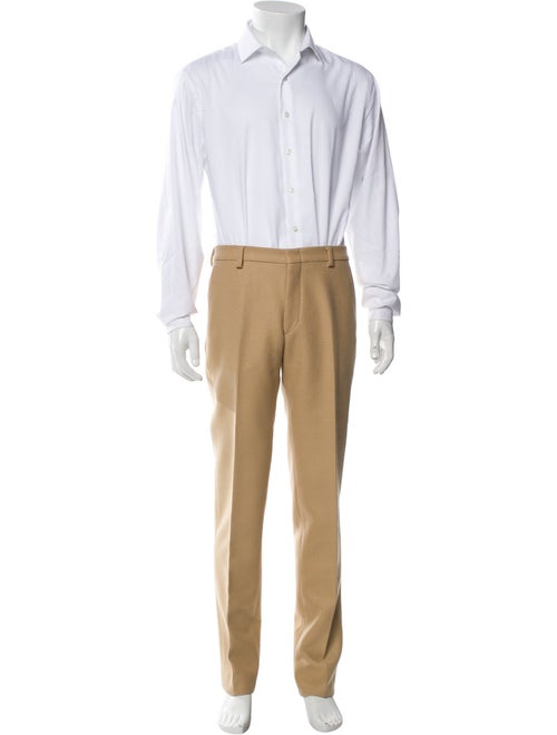 Dries Van Noten Wool Colorblock Pattern Two-Piece Suit