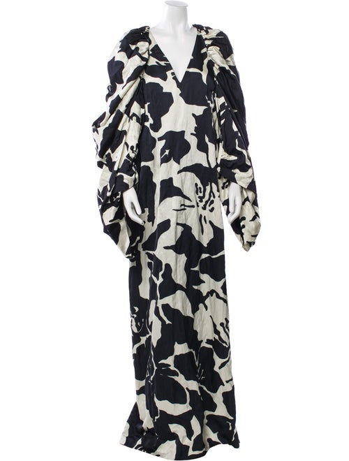 Dries Van Noten Floral Print Long Dress