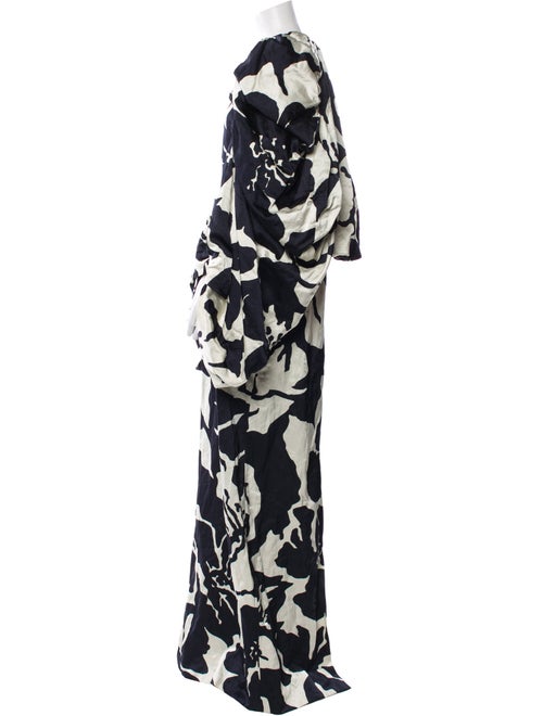 Dries Van Noten Floral Print Long Dress