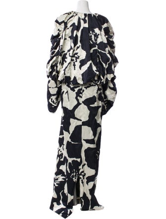 Dries Van Noten Floral Print Long Dress