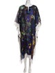 Dries Van Noten Printed Raw-Edge Trim Cover-Up