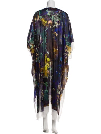 Dries Van Noten Printed Raw-Edge Trim Cover-Up