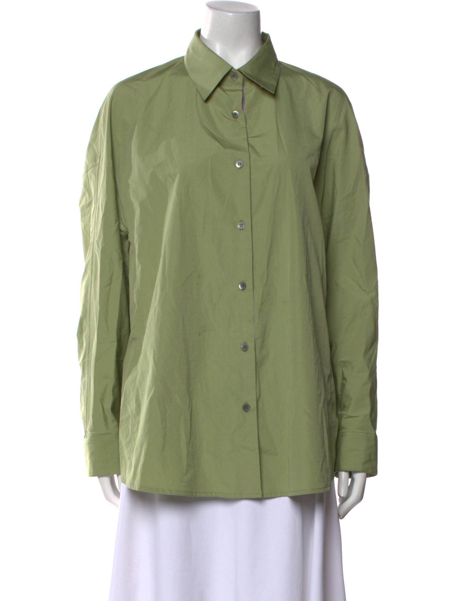Dries Van Noten Long Sleeve Button-Up Top