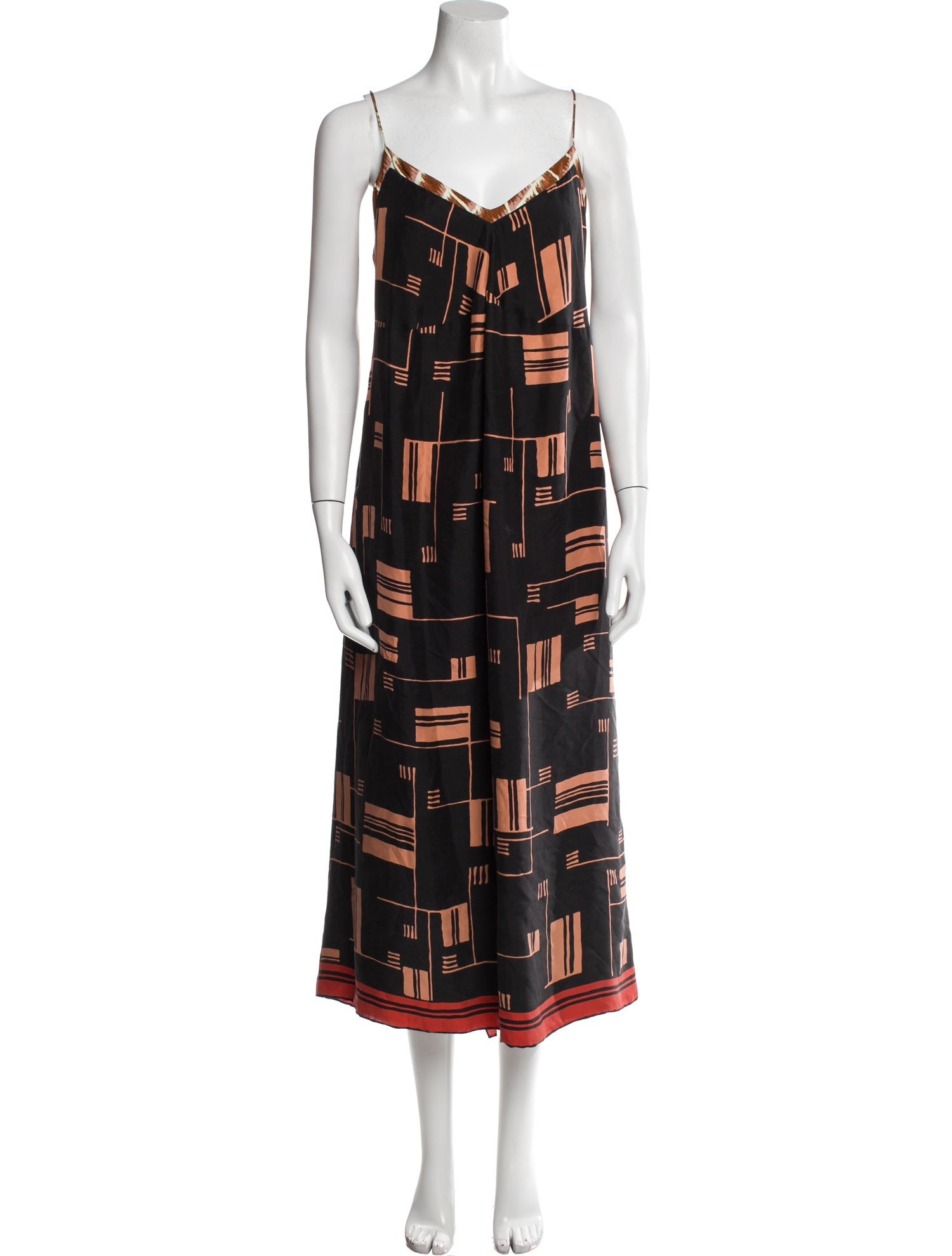 Dries Van Noten Printed Long Dress