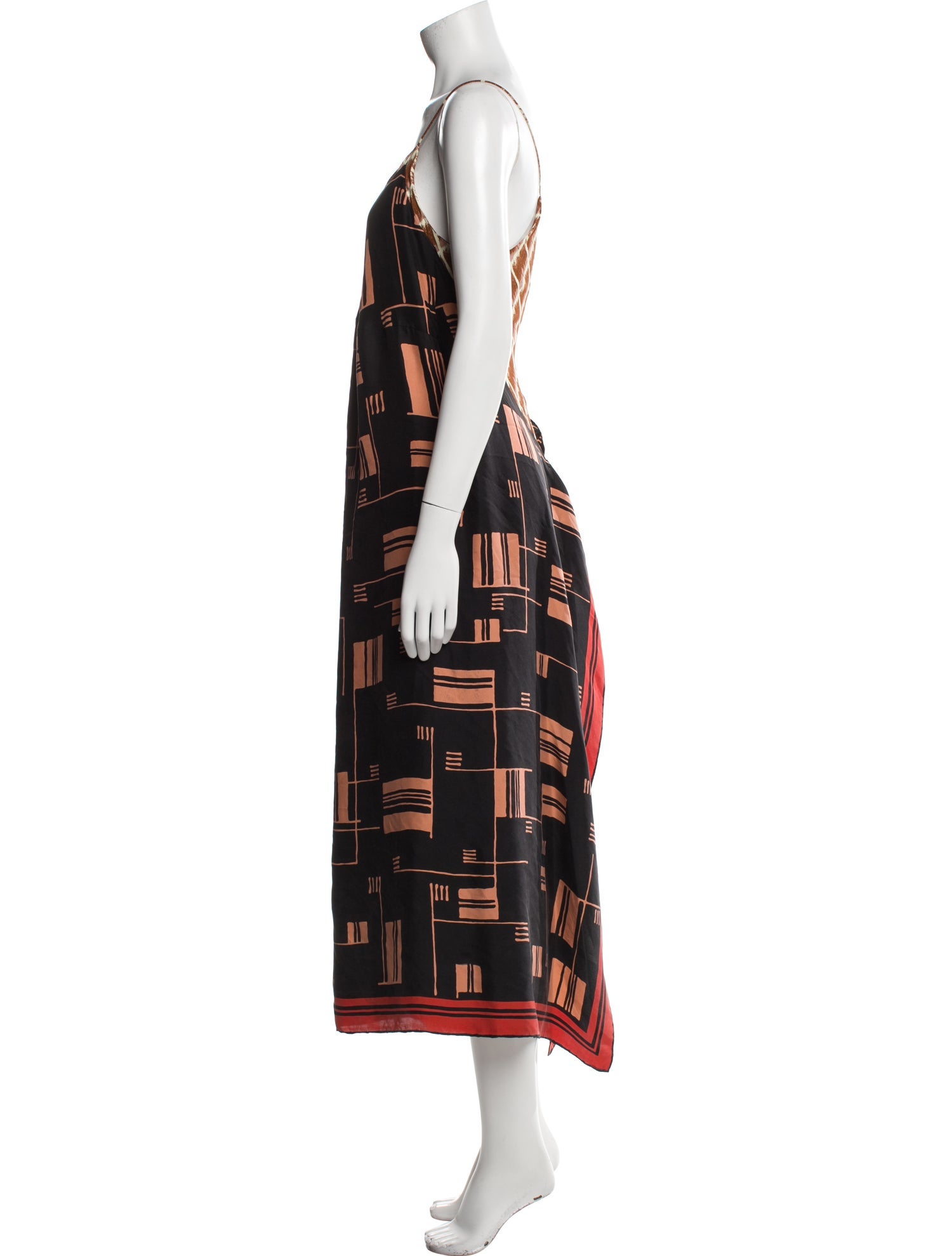 Dries Van Noten Printed Long Dress