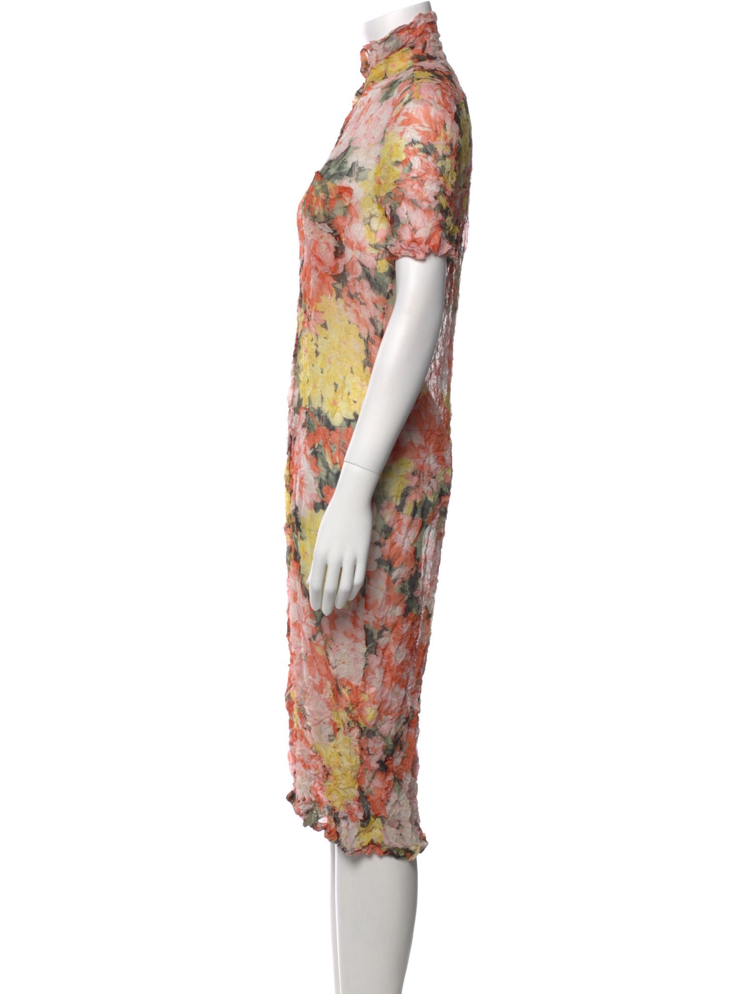 Dries Van Noten Floral Print Knee-Length Dress