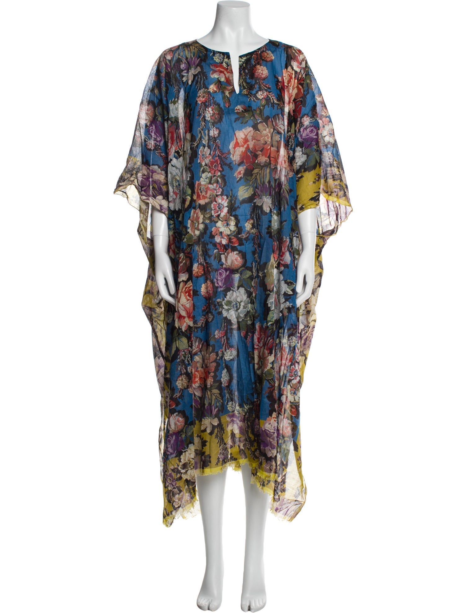 Dries Van Noten Floral Print Midi Length Dress