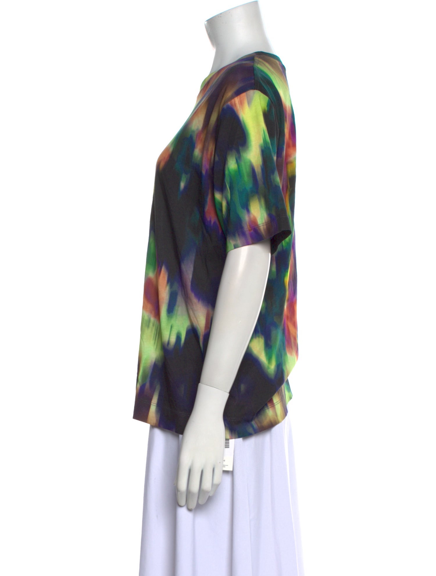 Dries Van Noten Tie-Dye Print Scoop Neck T-Shirt w/ Tags