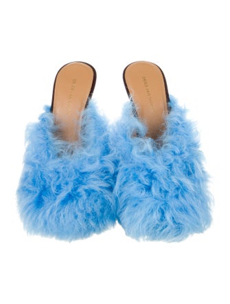 Dries Van Noten Shearling Mules