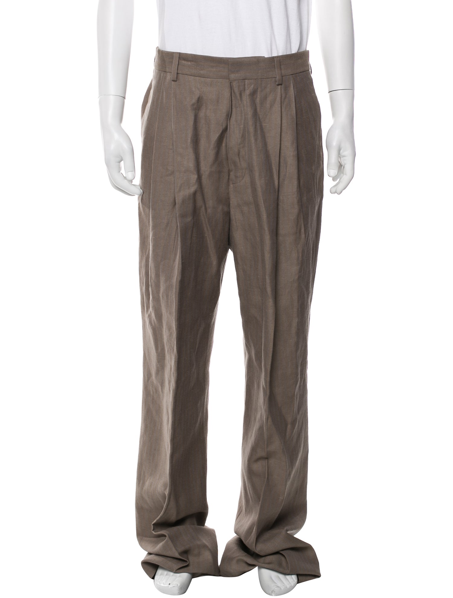Dries Van Noten Linen Dress Pants