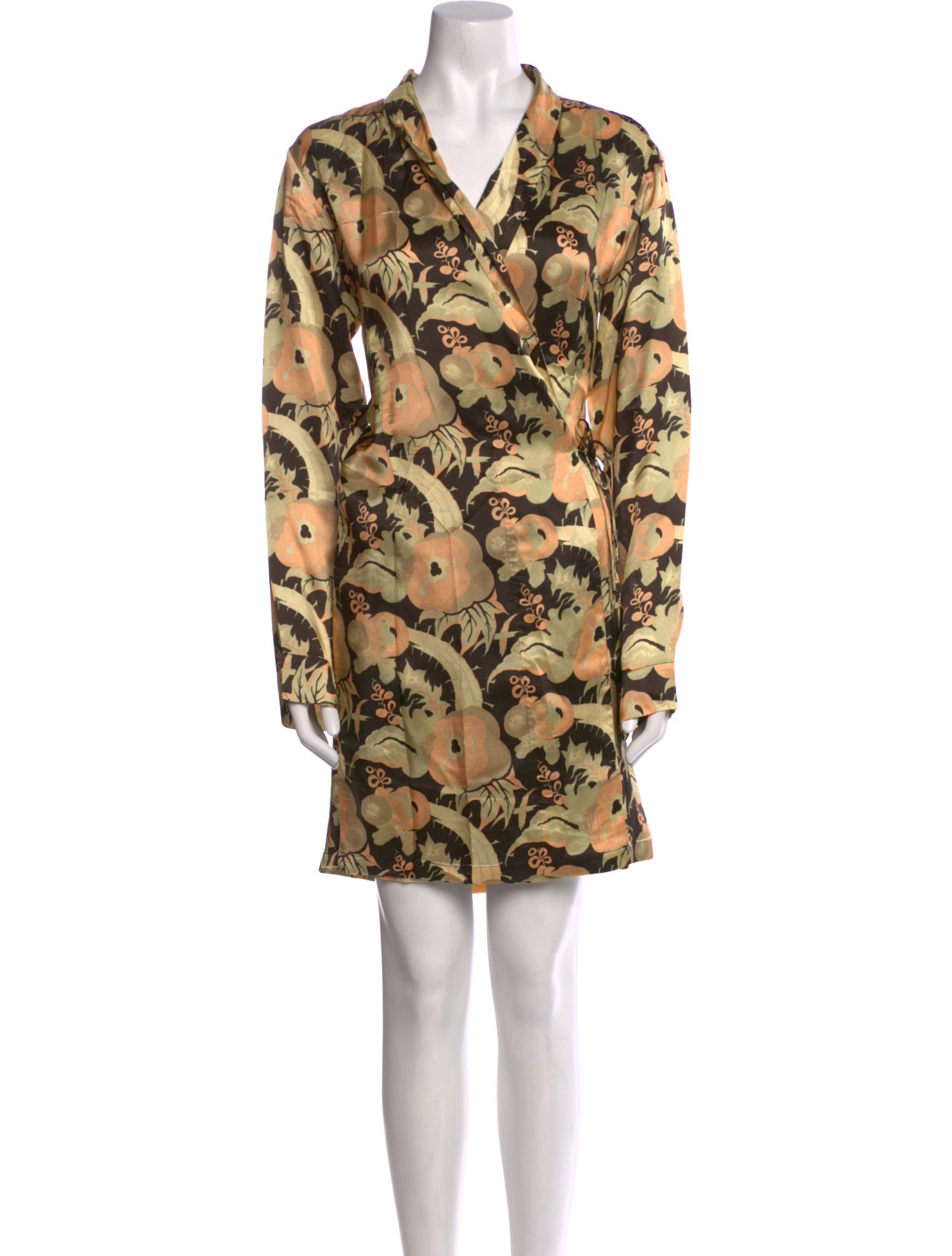 Dries Van Noten Floral Print Knee-Length Dress