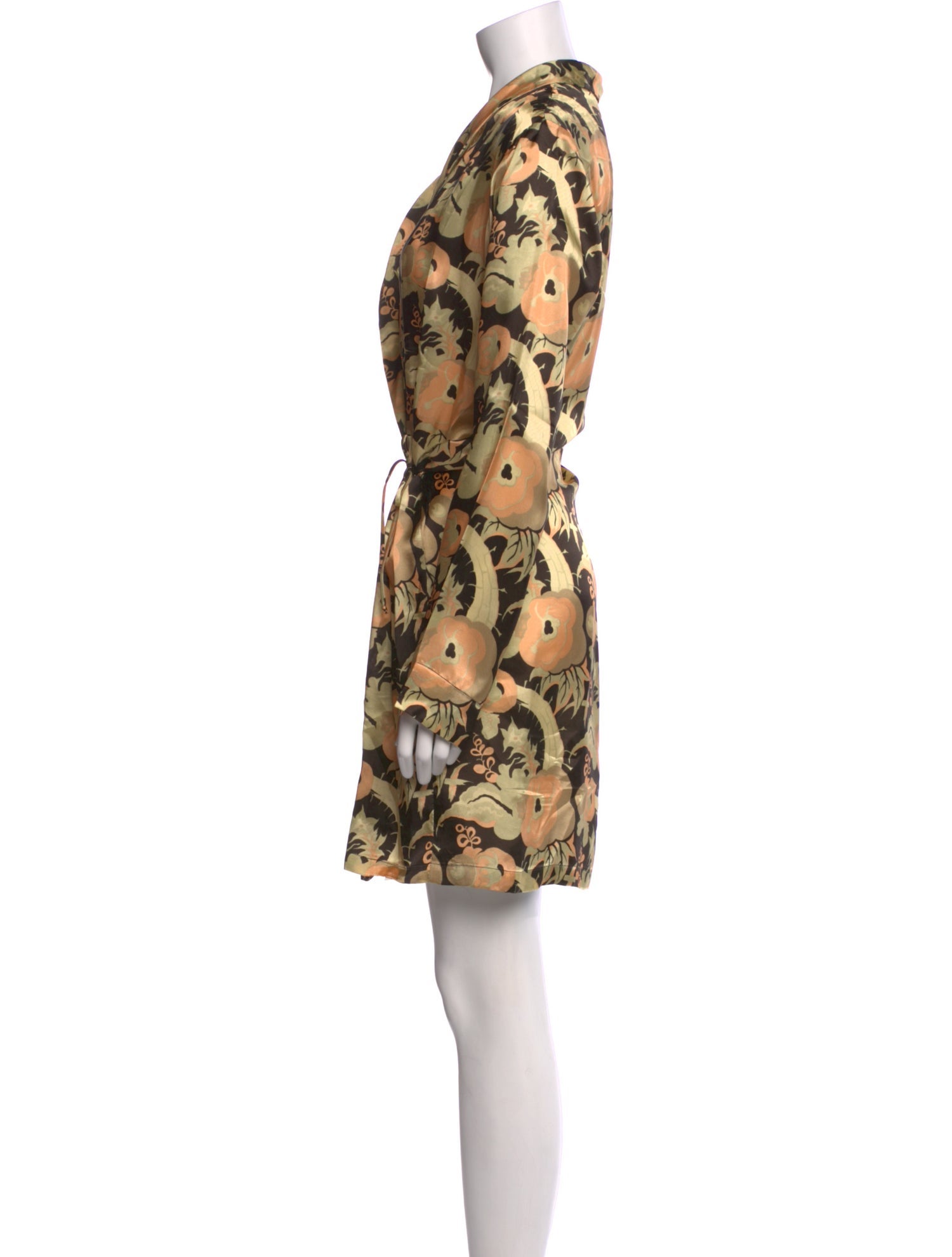 Dries Van Noten Floral Print Knee-Length Dress