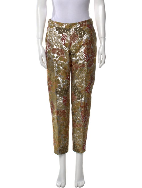 Dries Van Noten Printed Straight Leg Pants