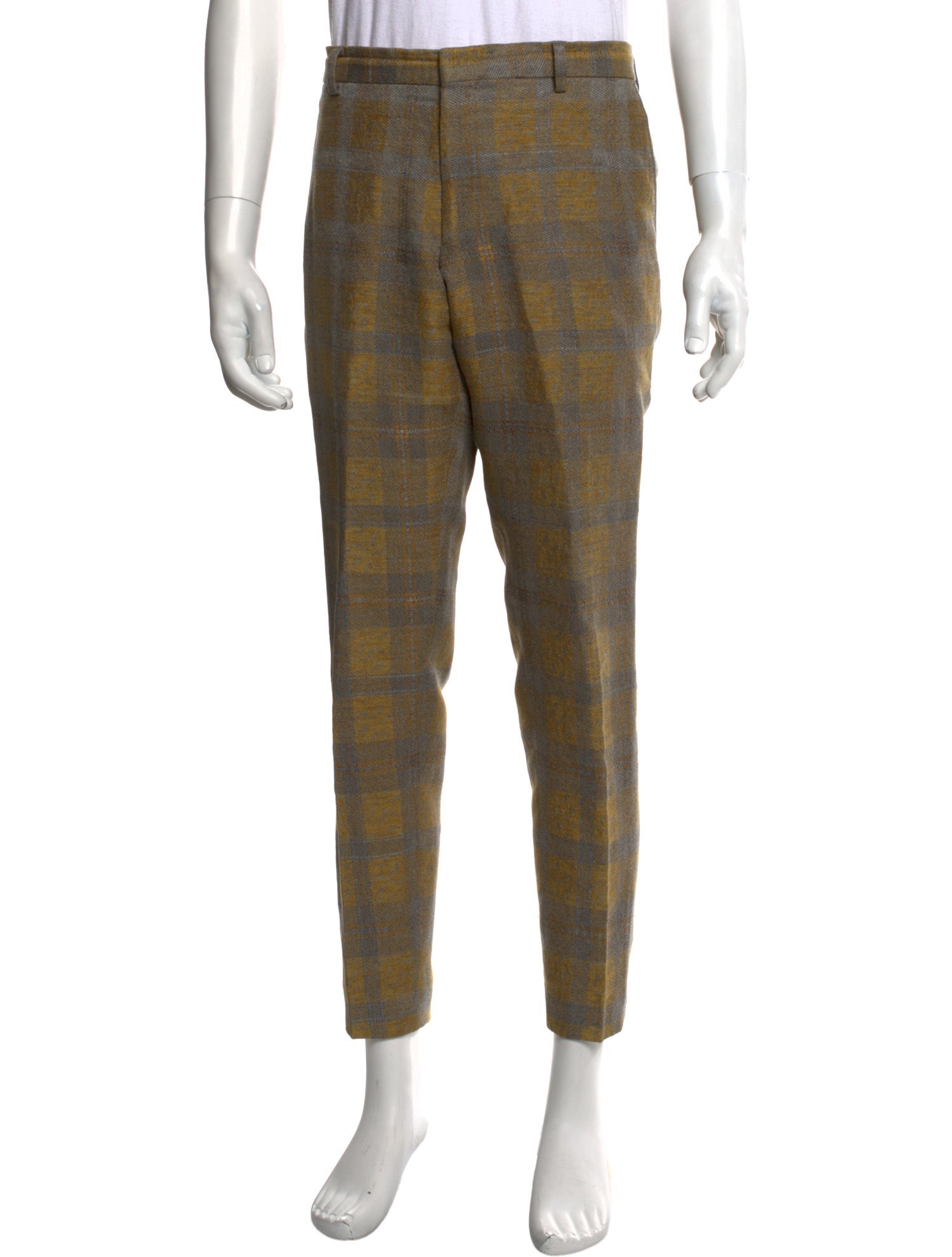 Dries Van Noten Plaid Print Pants