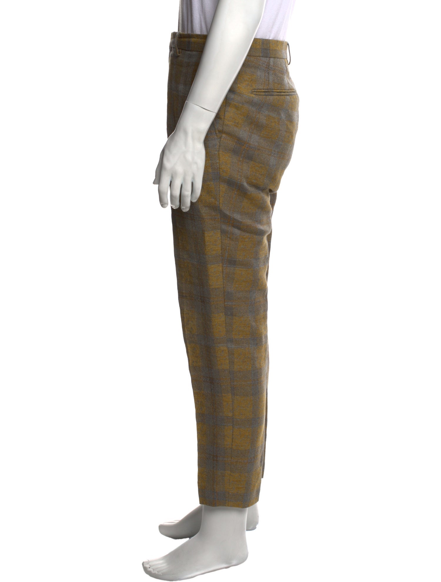 Dries Van Noten Plaid Print Pants