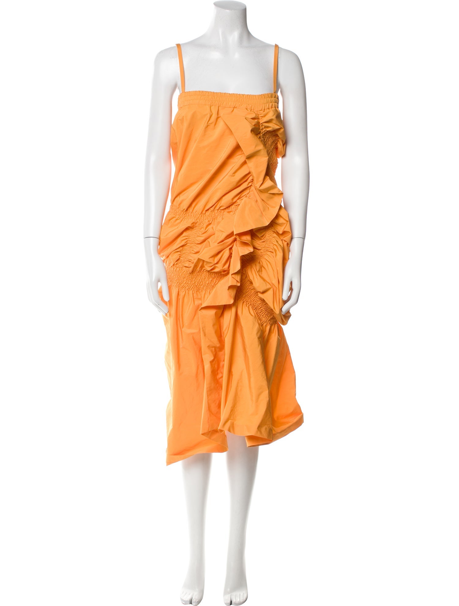 Dries Van Noten Square Neckline Midi Length Dress