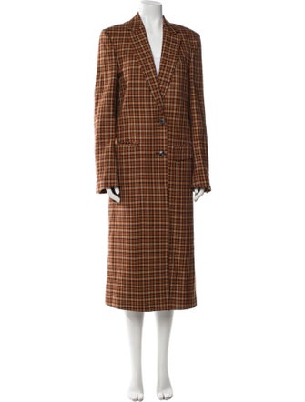 Dries Van Noten Plaid Print Coat