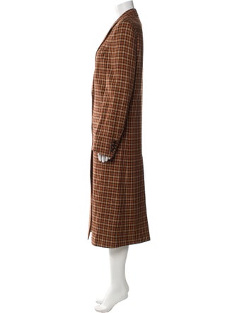 Dries Van Noten Plaid Print Coat