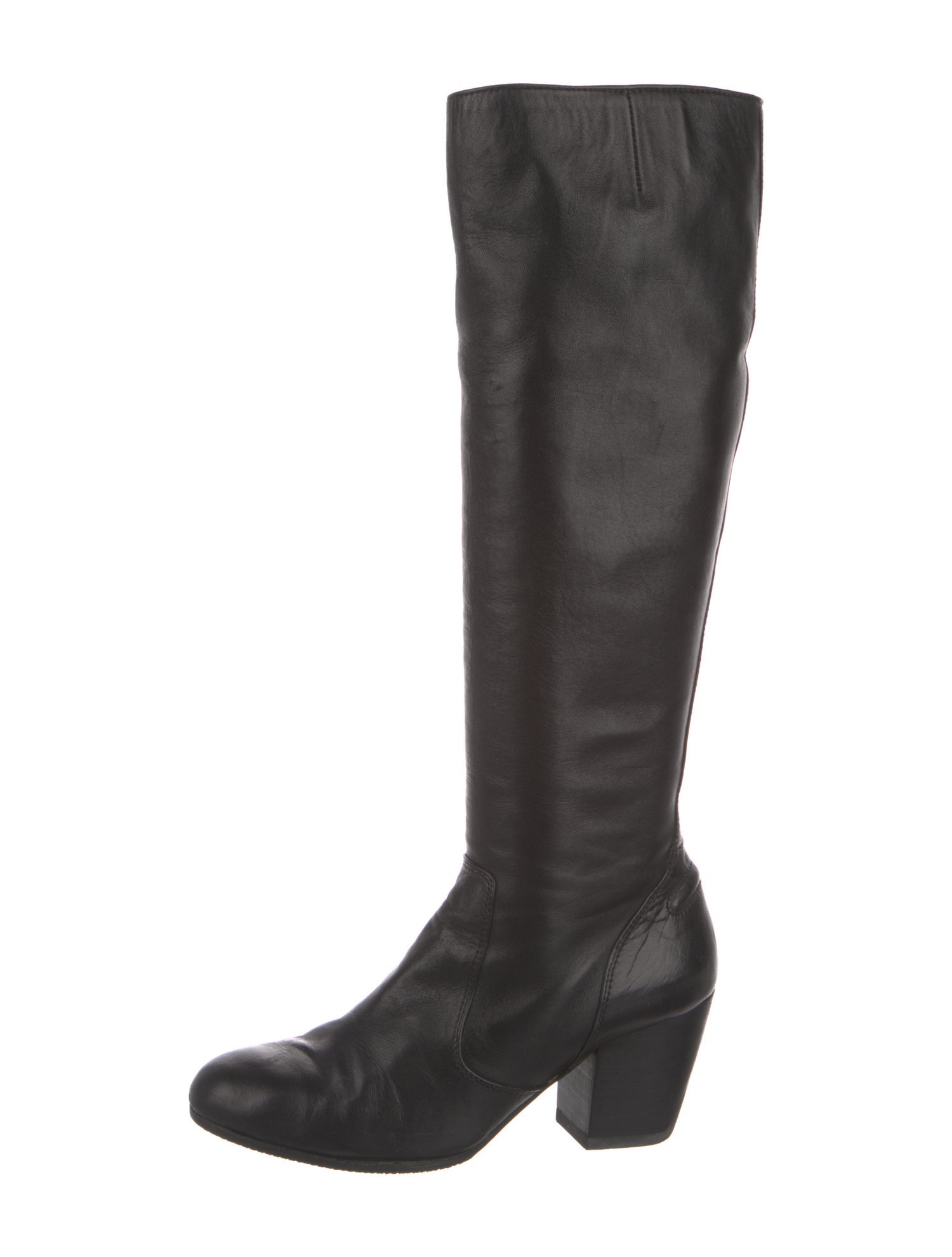 Dries Van Noten Leather Riding Boots
