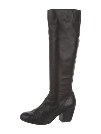 Dries Van Noten Leather Riding Boots