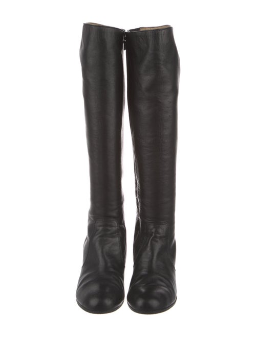 Dries Van Noten Leather Riding Boots