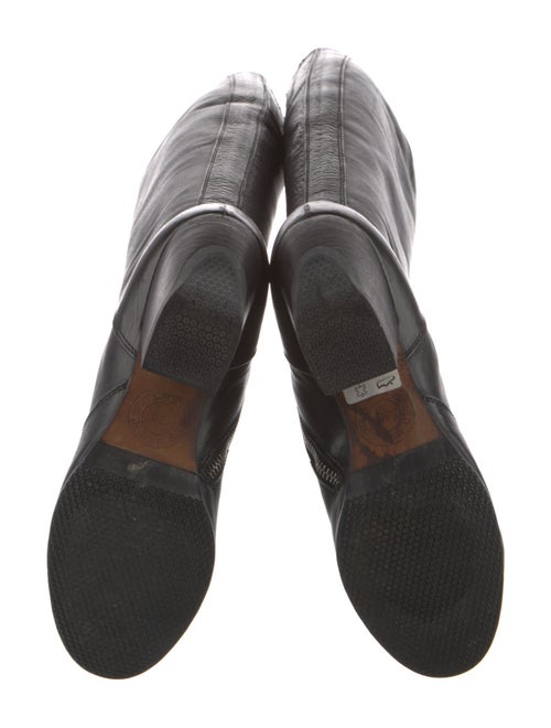 Dries Van Noten Leather Riding Boots