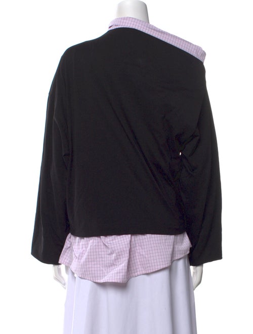 Dries Van Noten Cowl Neck Long Sleeve Top