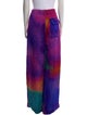 Dries Van Noten Tie-Dye Print Wide Leg Pants