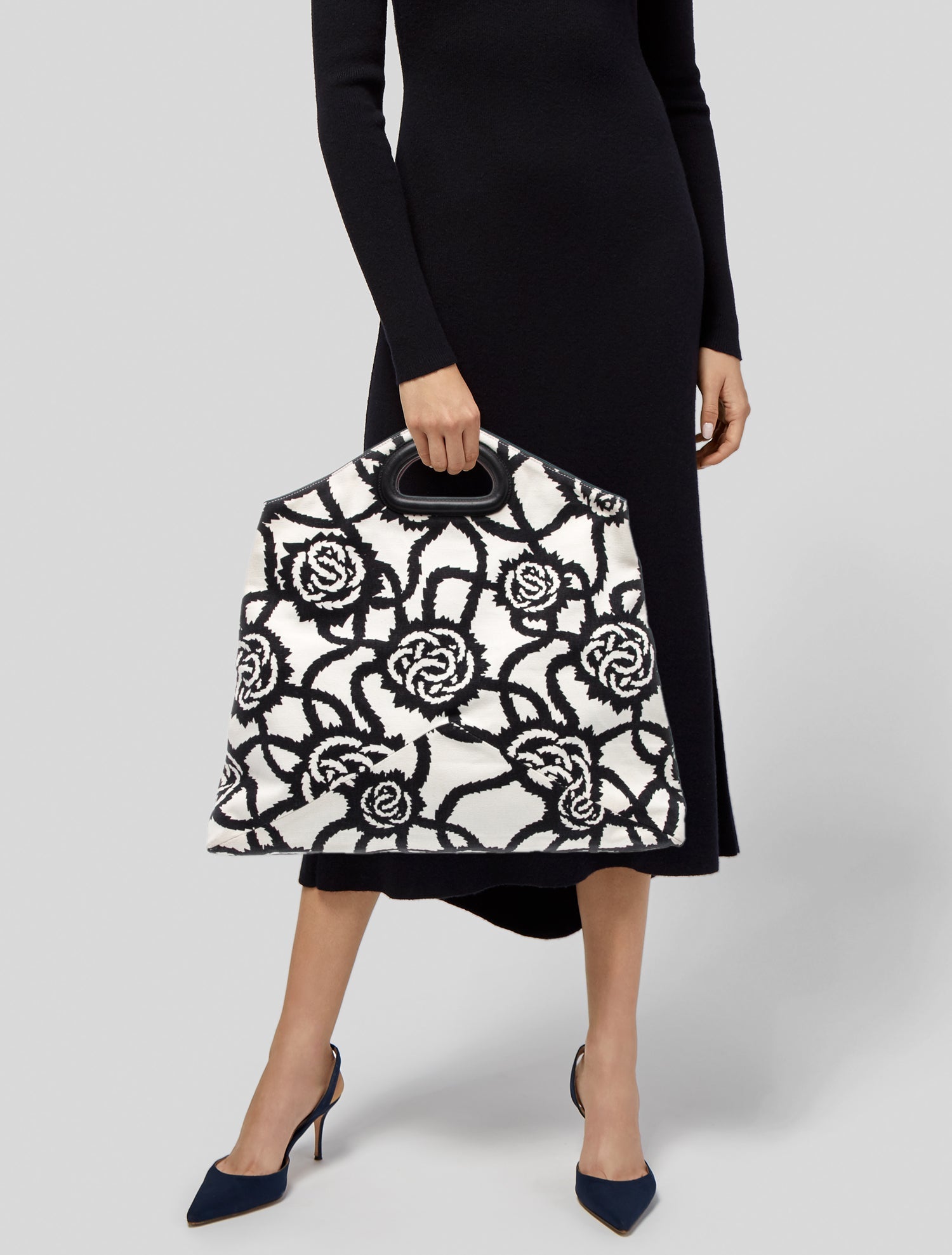 Dries Van Noten Canvas Top Handle Bag