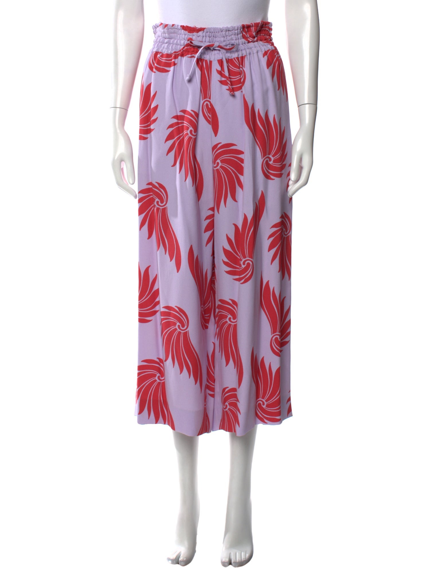 Dries Van Noten Printed Wide Leg Pants