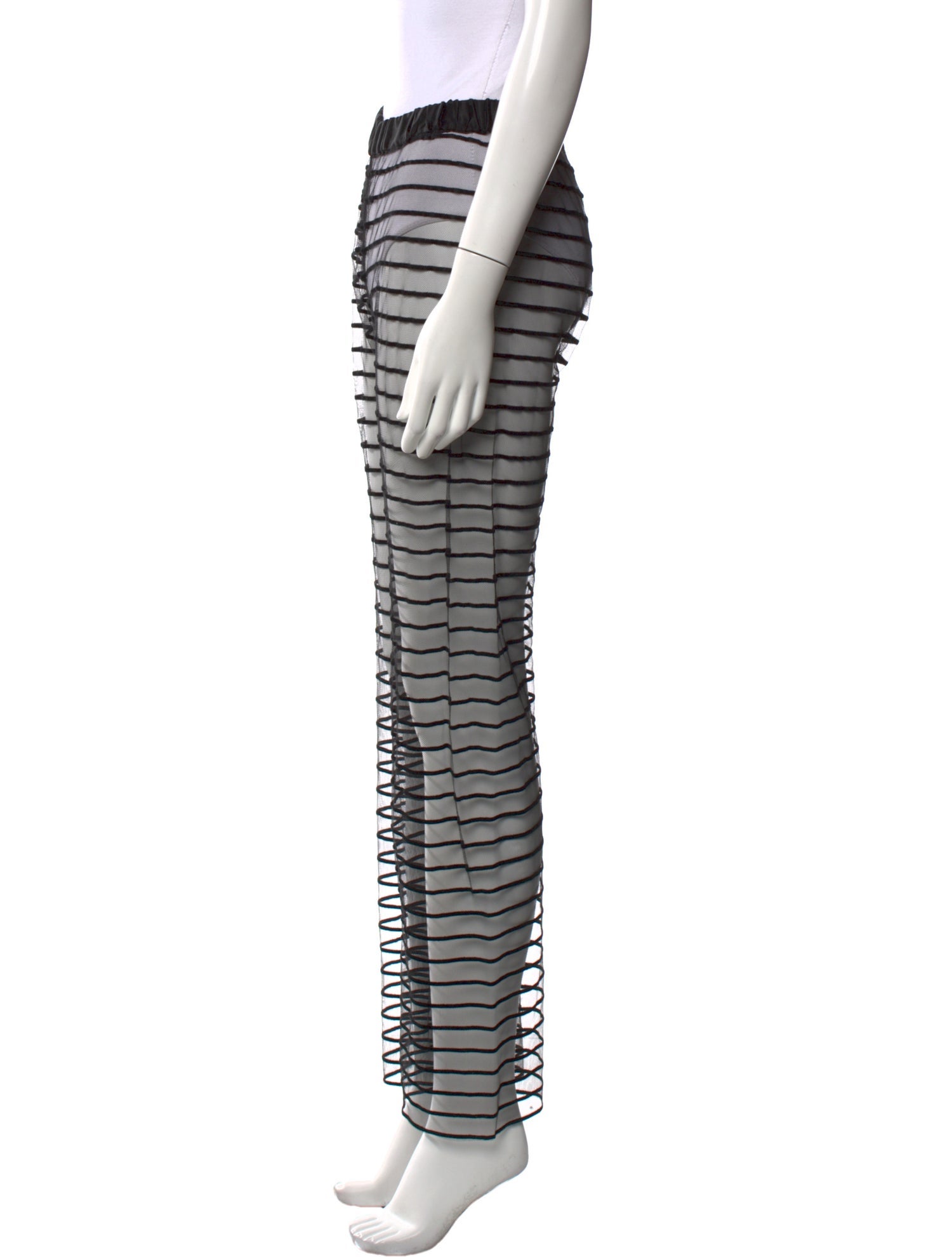 Dries Van Noten Striped Straight Leg Pants