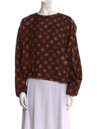 Dries Van Noten Silk Printed Blouse