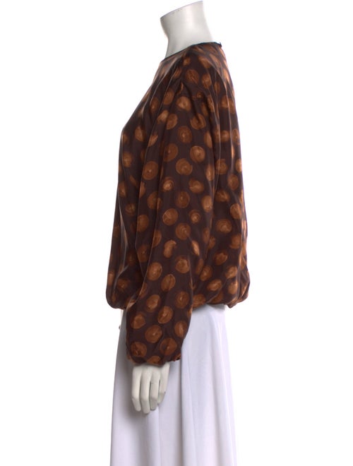Dries Van Noten Silk Printed Blouse
