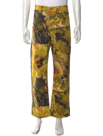 Dries Van Noten Floral Print Pants