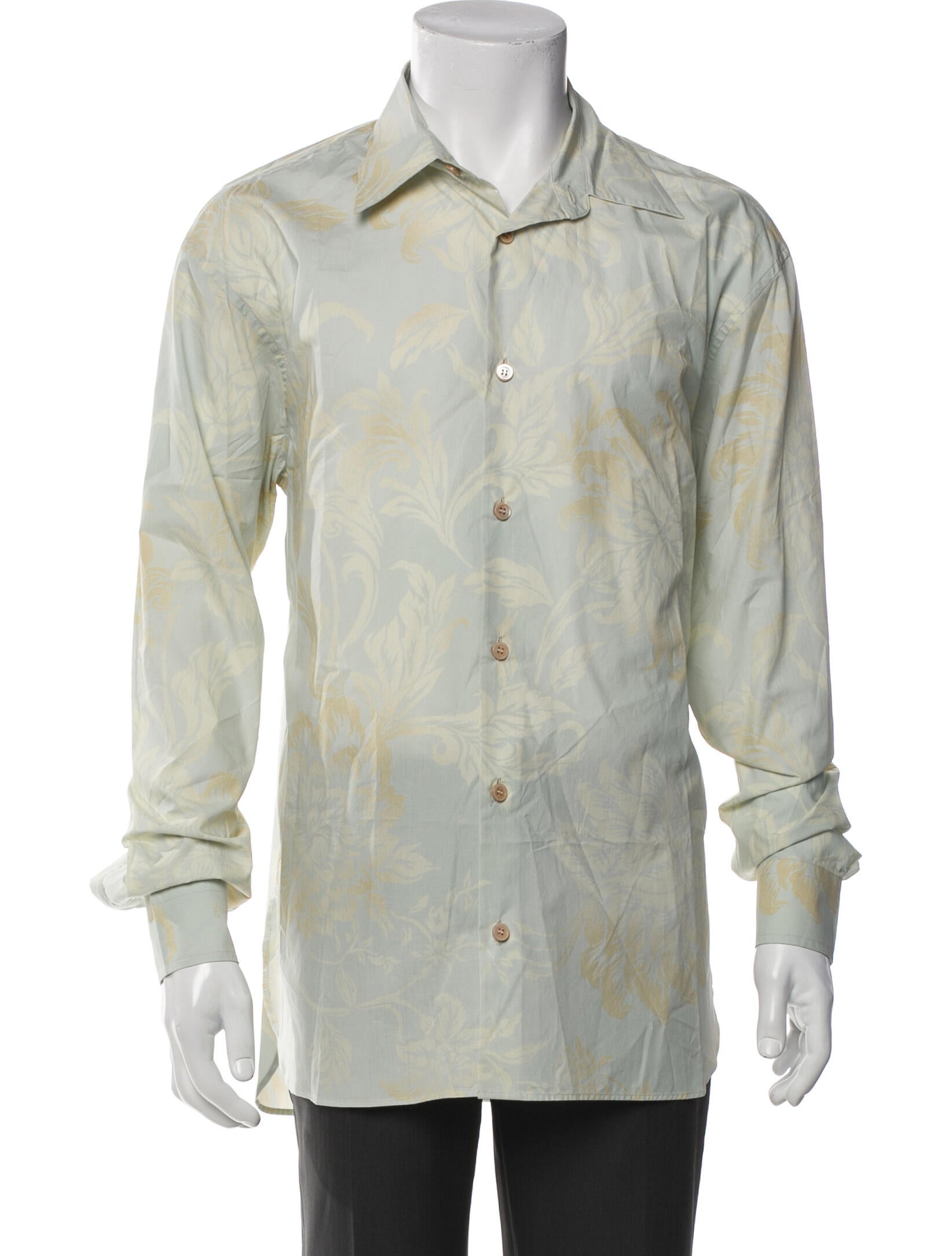 Dries Van Noten Printed Long Sleeve Shirt