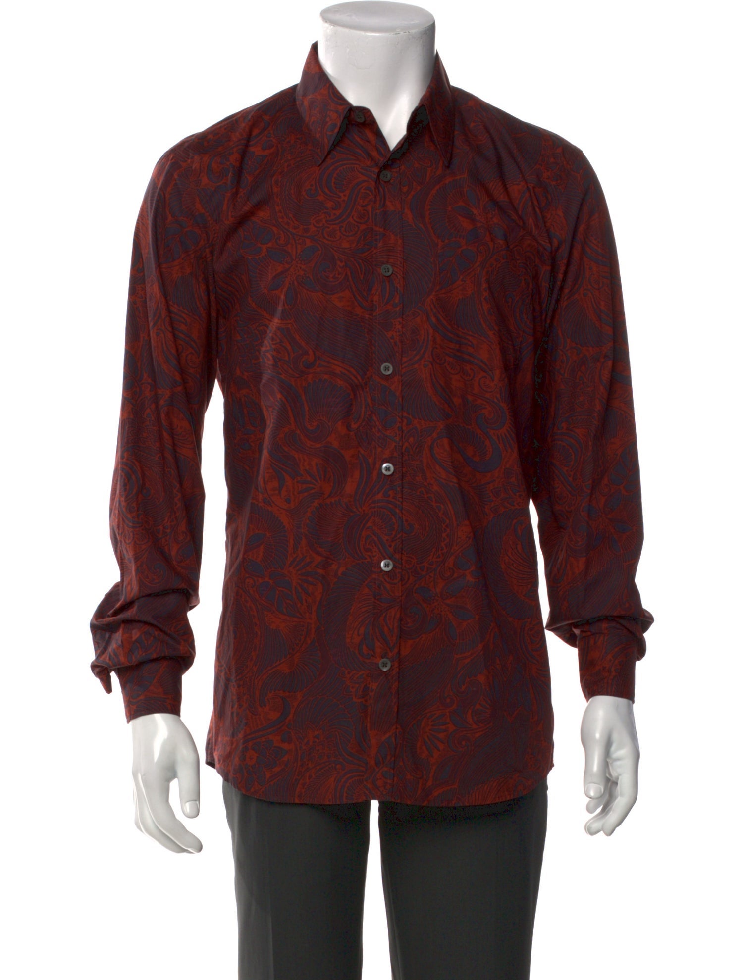 Dries Van Noten Paisley Print Long Sleeve Shirt