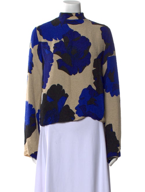 Dries Van Noten Printed Mock Neck Sweatshirt