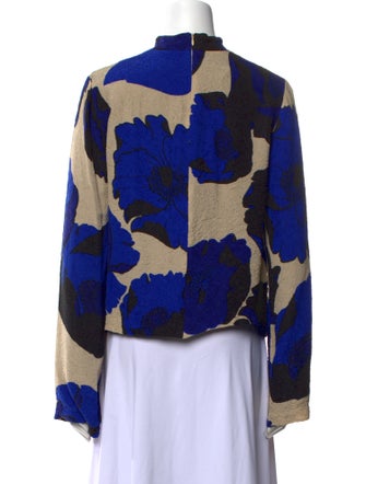 Dries Van Noten Printed Mock Neck Sweatshirt