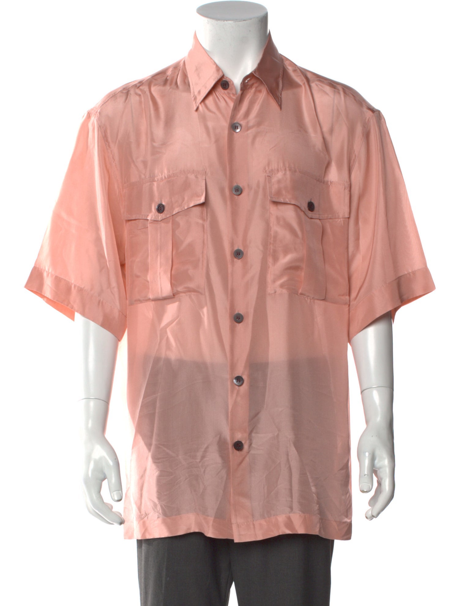 Dries Van Noten Silk Short Sleeve Shirt