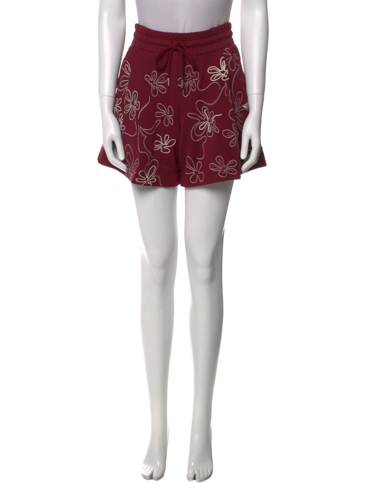 Dries Van Noten Floral Print Mini Shorts
