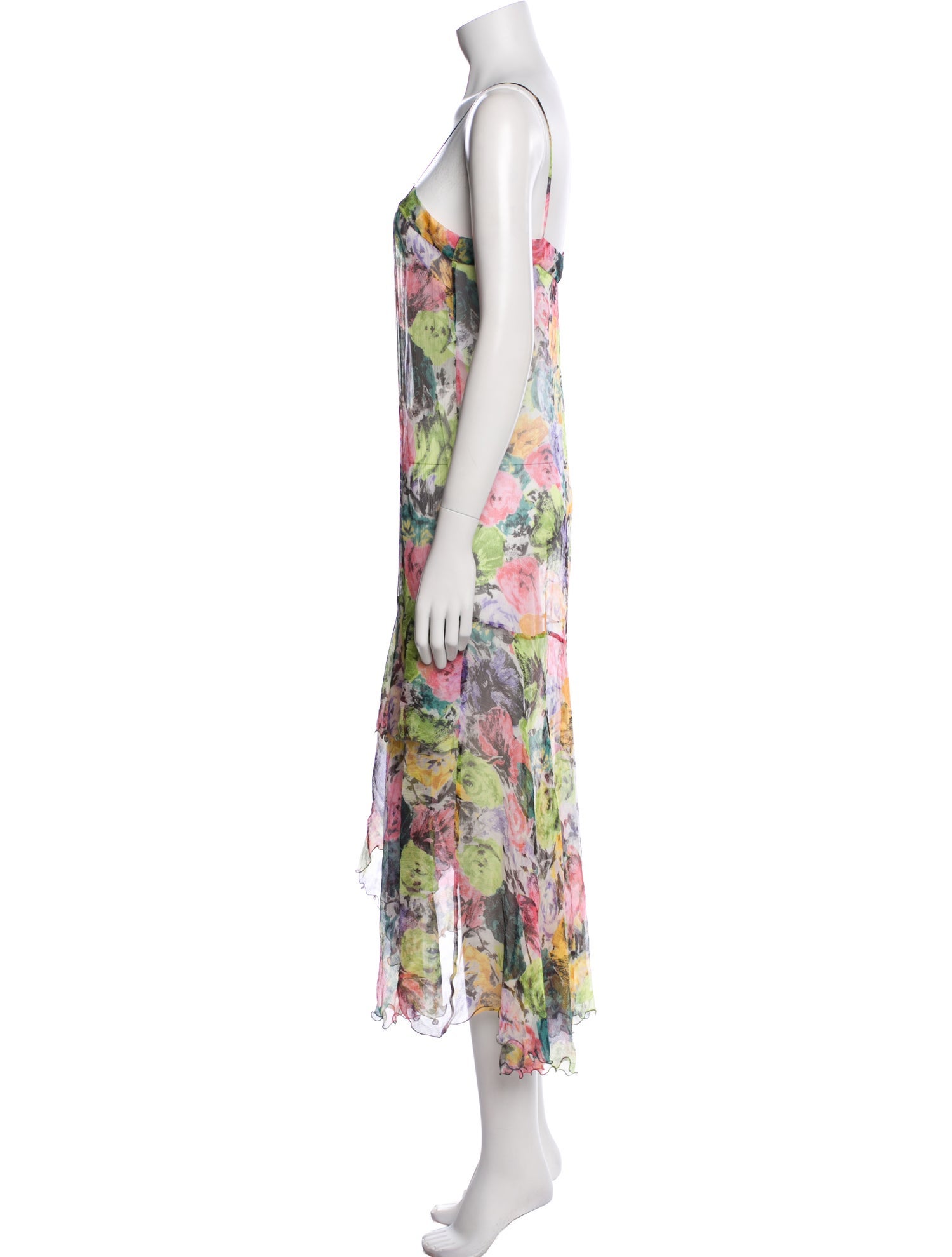 Dries Van Noten Silk Knee-Length Dress