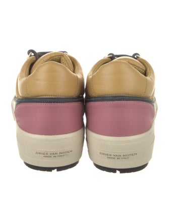 Dries Van Noten Nylon Colorblock Pattern Sneakers w/ Tags