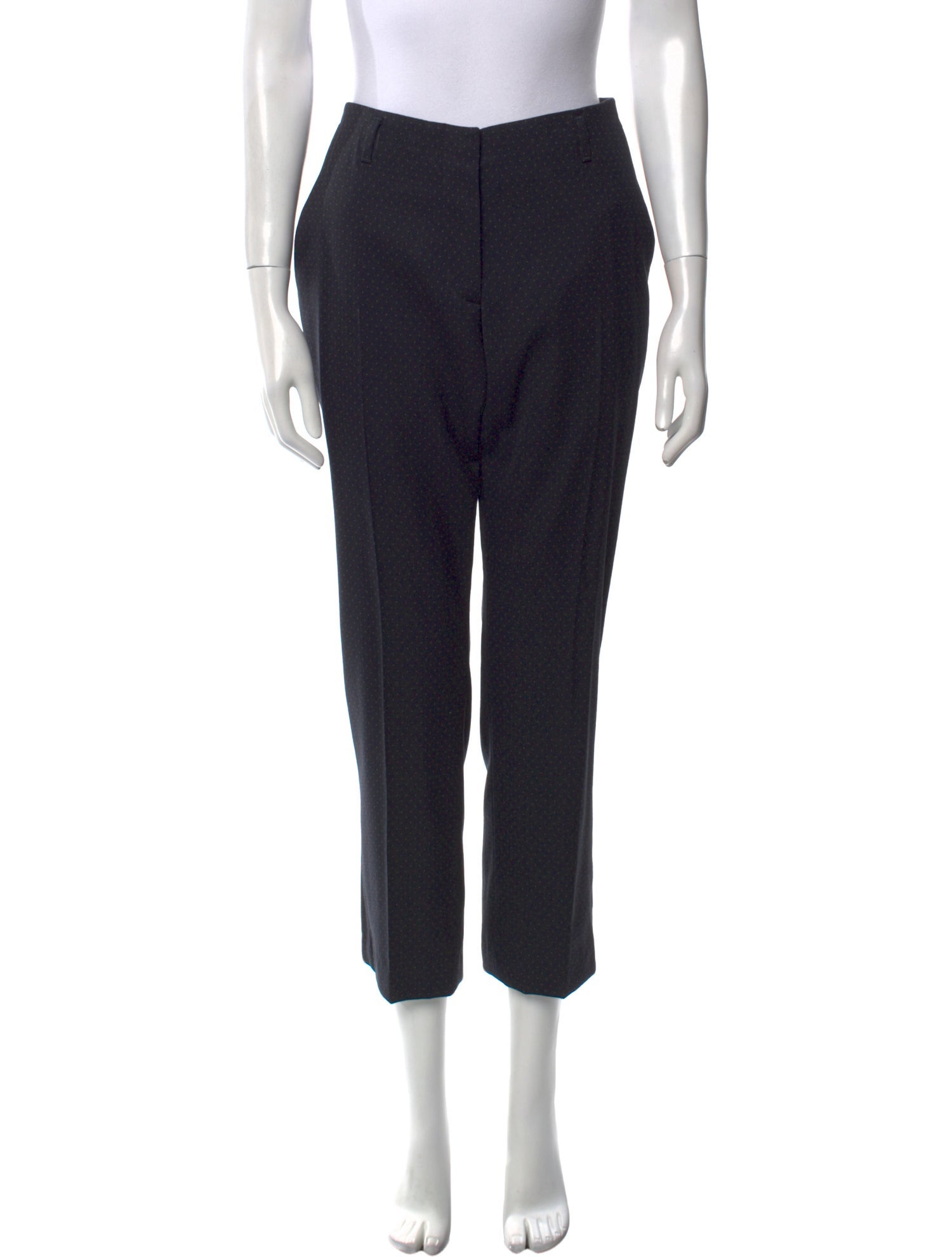 Dries Van Noten Wool Straight Leg Pants