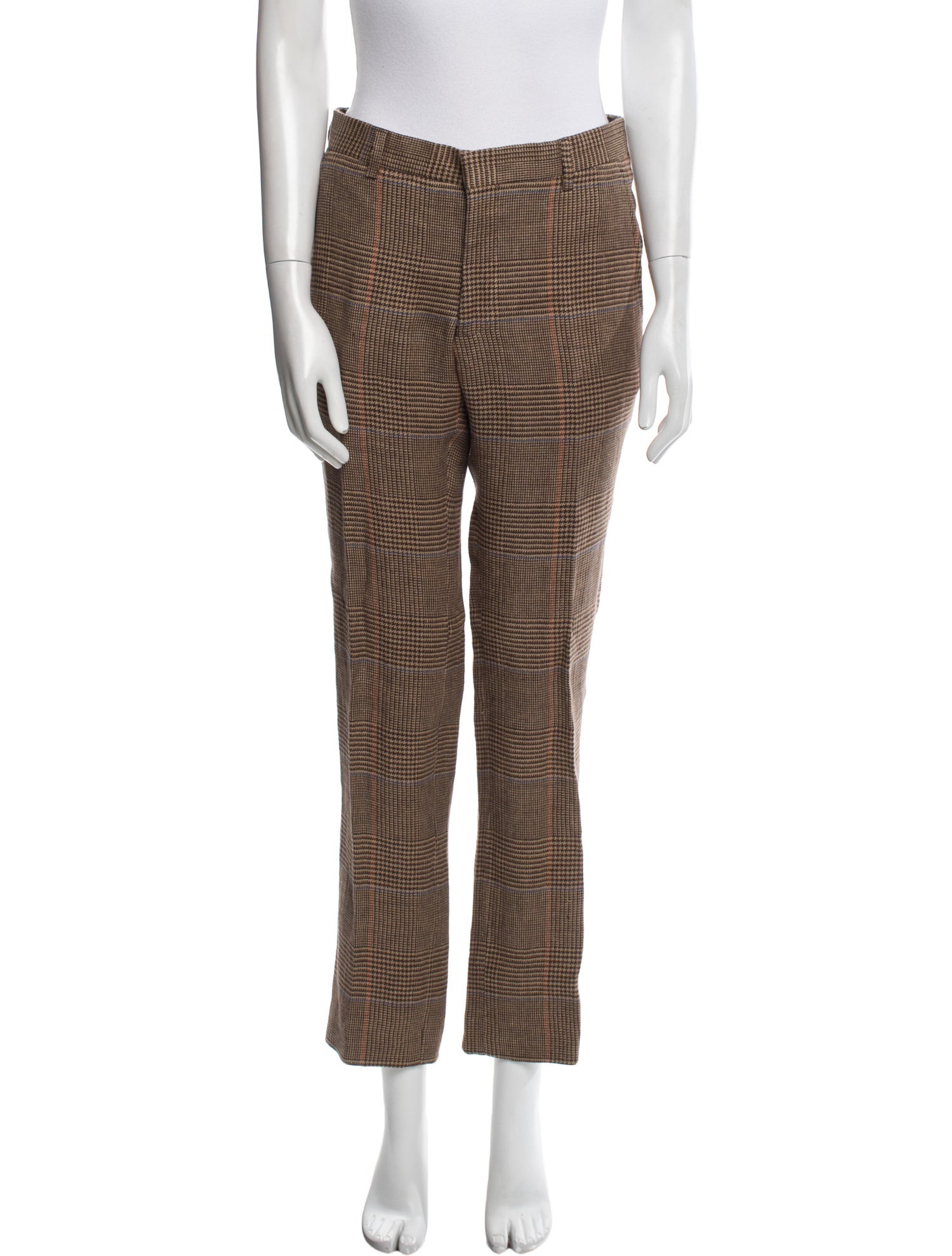 Dries Van Noten Linen Straight Leg Pants