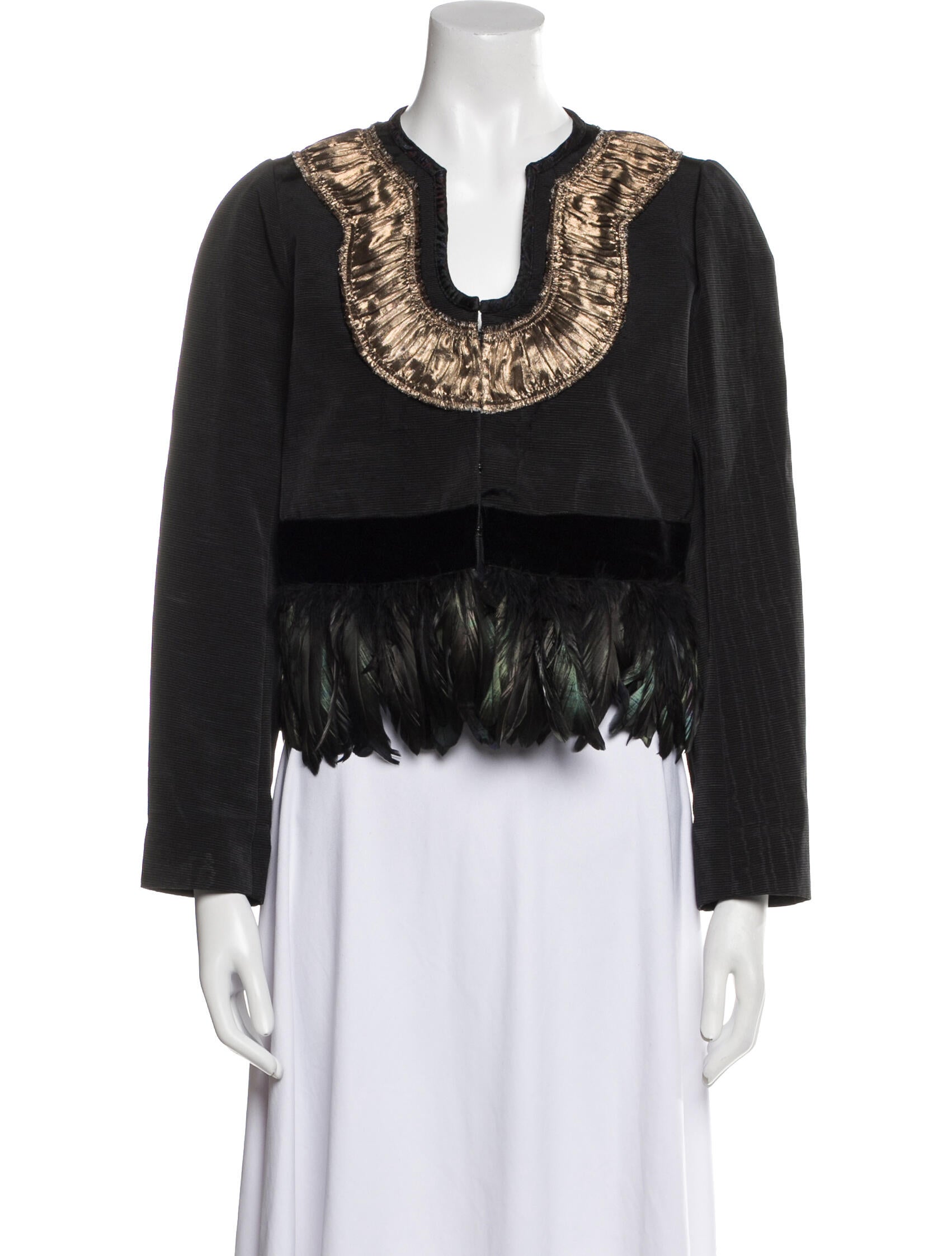 Dries Van Noten Tweed Pattern Evening Jacket