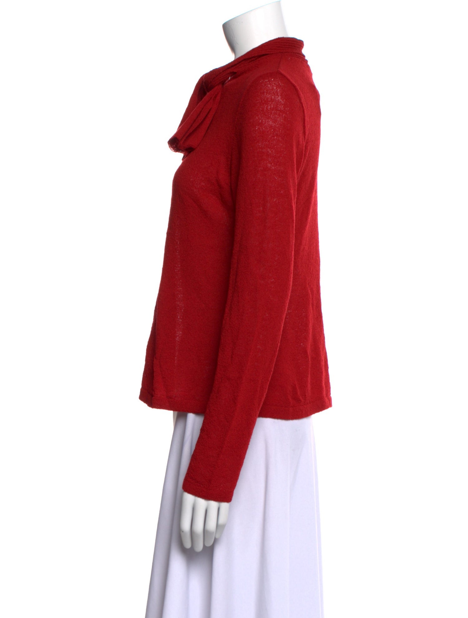 Dries Van Noten Wool Mock Neck Top