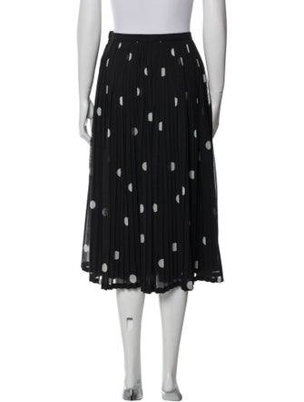 Dries Van Noten Polka Dot Print Midi Length Skirt