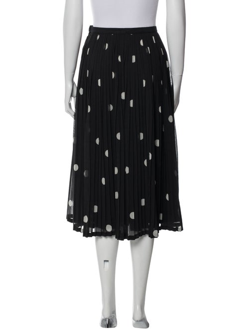 Dries Van Noten Polka Dot Print Midi Length Skirt